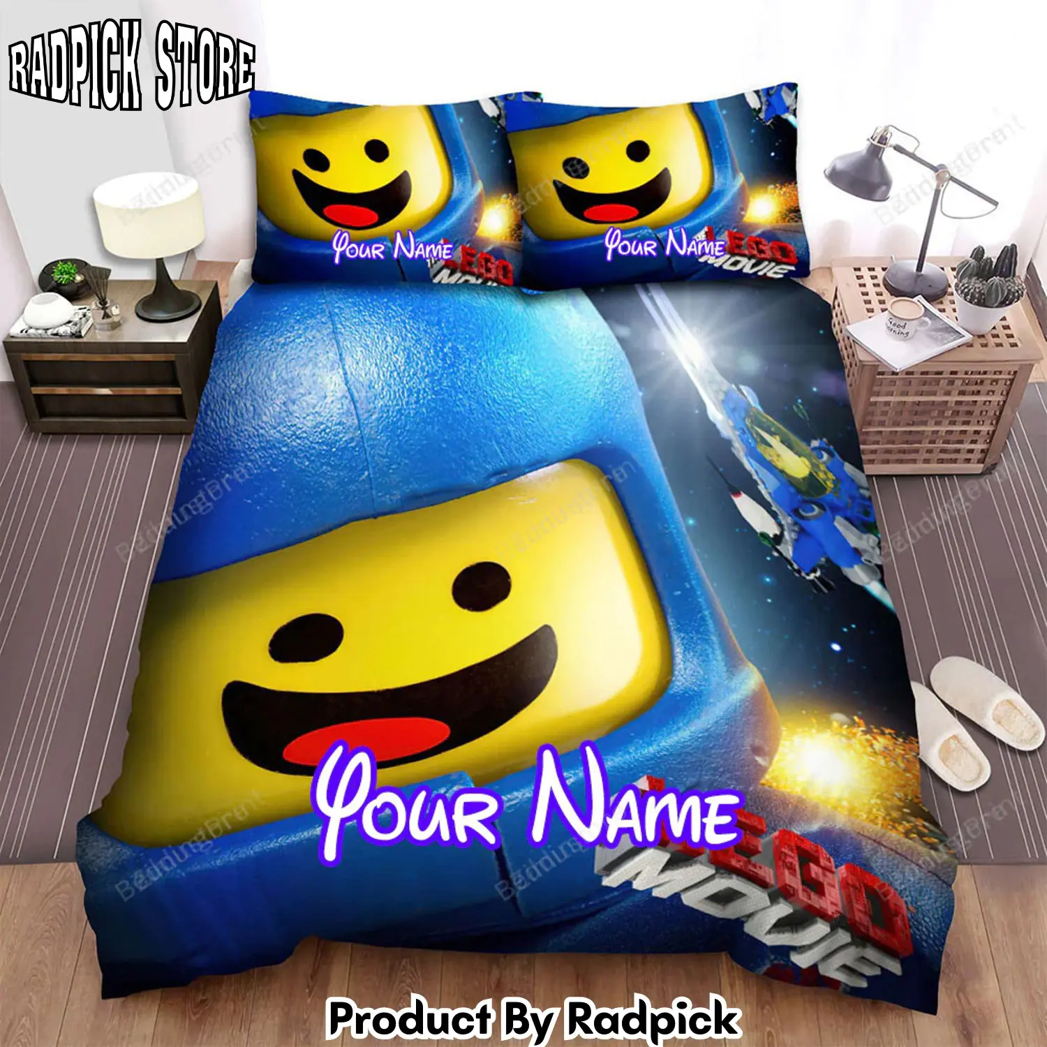 Radpick the lego movie charlie day is benny movie poster bed sheets duvet cover personalized name bedding sets rp3271112